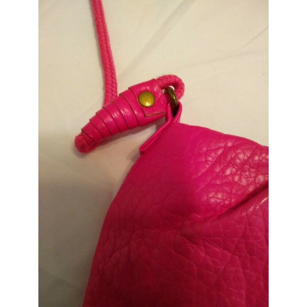 Pink faux Leather Shoulder Bag Purse CROSSBODY SPRING. Fun - Picture 3 of 9
